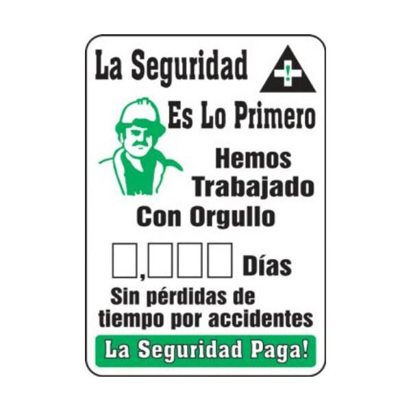 Accuform WRITEADAY SCOREBOARDS SAFETY SHMSR135AL SHMSR135AL - main